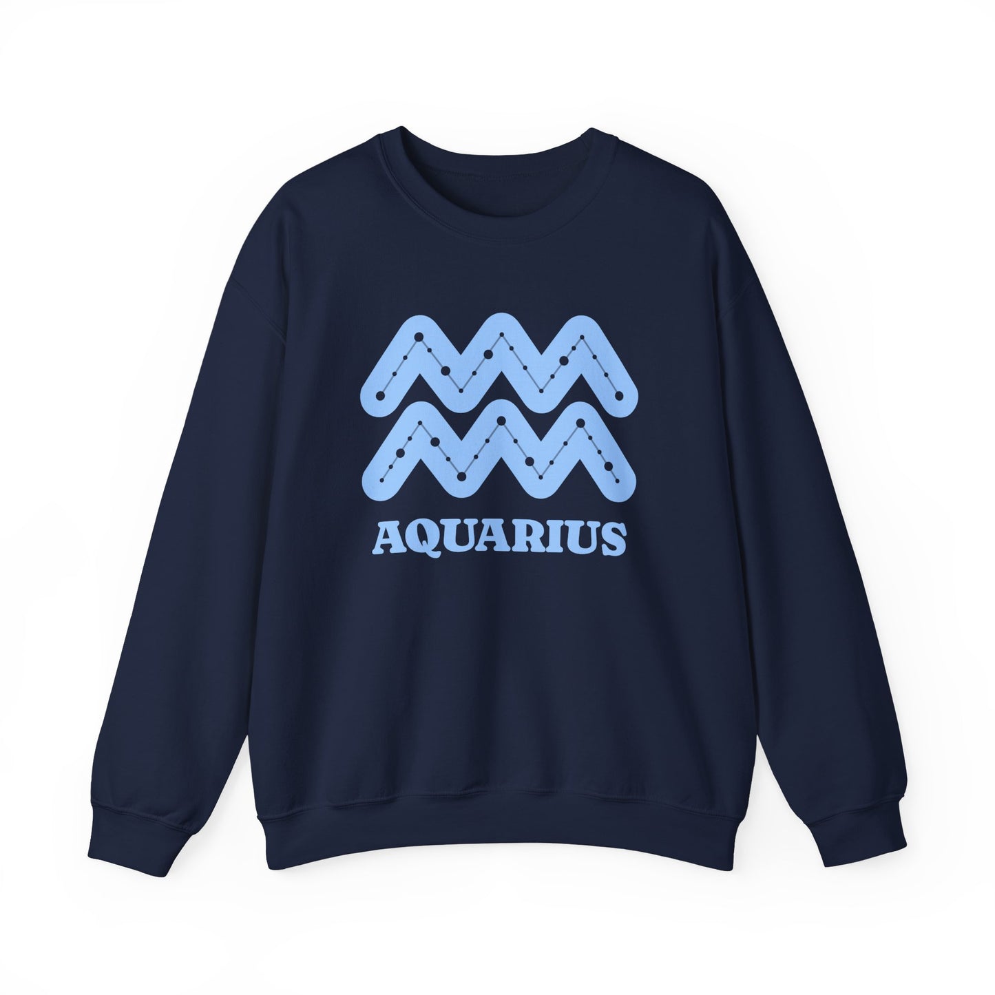 Aquarius Zodiac Sweatshirt  Retro Astrology Collection, Celestial Crewneck for Astrology Lovers,  Unisex Cosmic