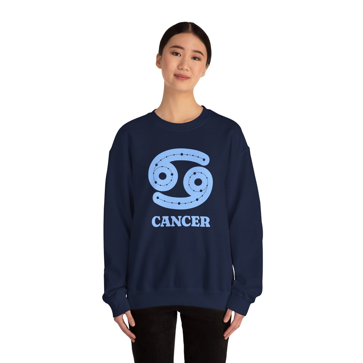 Zodiac Sweatshirt, Cancer Sign, Astrology Crewneck, Retro Horoscope Jumper, Celestial Clothing, Unisex Graphic Tee