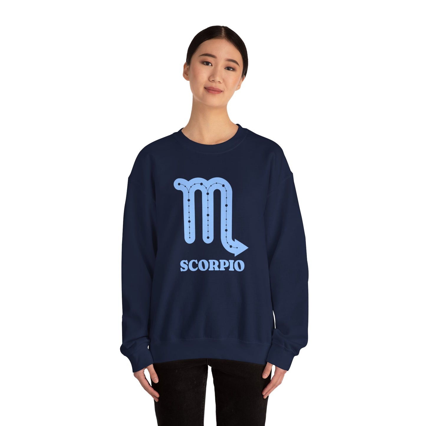 Scorpio Zodiac Sweatshirt  Retro Astrology Collection, Celestial Crewneck for Astrology Lovers,  Unisex Cosmic