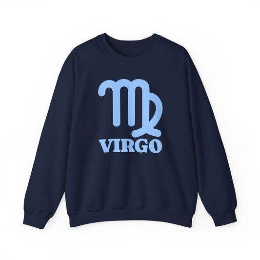 Retro Virgo Zodiac Sweatshirt - Astrology Crewneck for Celestial Style, Vintage Ram Design, Unisex Fit, Comfortable Fabric, Astrology Lover