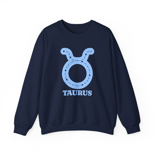 Taurus Zodiac Sweatshirt  Retro Astrology Collection, Celestial Crewneck for Astrology Lovers,  Unisex Cosmic