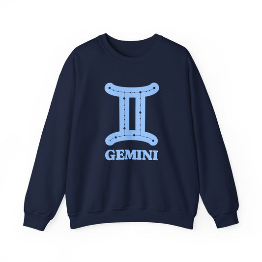Gemini Zodiac Sweatshirt  Retro Astrology Collection