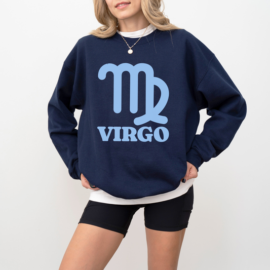 Aquarius Zodiac Sweatshirt  Retro Astrology Collection, Celestial Crewneck for Astrology Lovers,  Unisex Cosmic